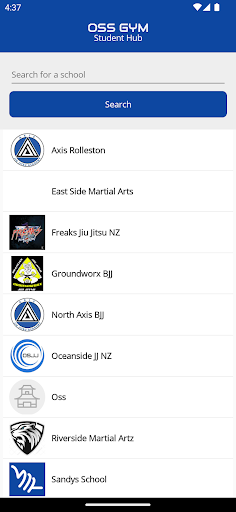 Android application OssGym Student Hub screenshort
