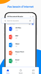 Lecteur de documents: PDF, XLS Capture d'écran