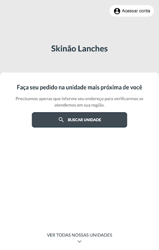 Android application Skinão Lanches screenshort