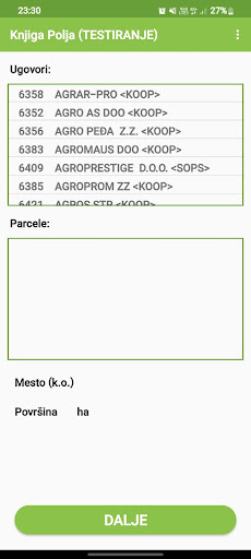 Android application MK Knjiga Polja screenshort