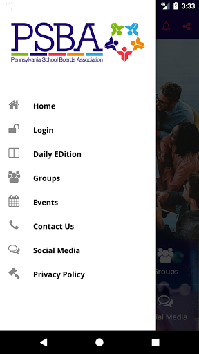 myPSBA Mobile Screen 2