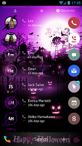 Theme Dialer Halloween Pink Screenshot 3 - AppWisp.com