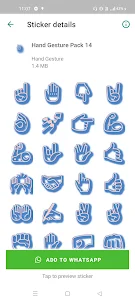WASticker Hand Emojis Stickers