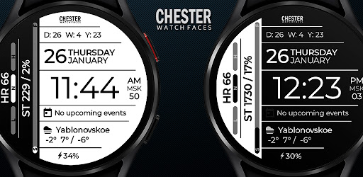 Chester Info Edge watch face Screen 3