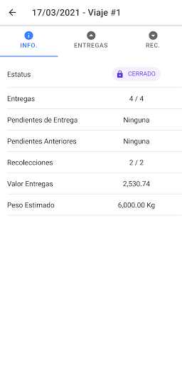 Evisa Entregas Screen 2