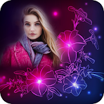 Cover Image of Download Neon Flower Overlay Effect - neon photo editor 5.0 APK