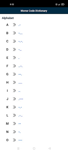 Morse Code - learn & practise Screen 3