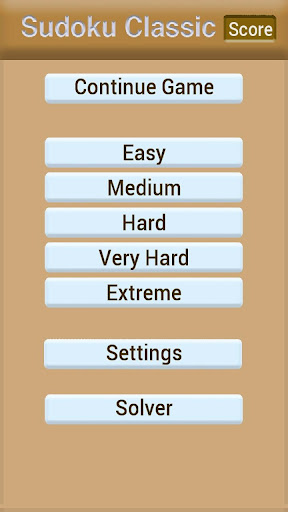 Android application Sudoku & Sudoku solver screenshort