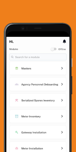 Android application Genus Frontline screenshort