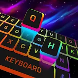 Neon LED Keyboard - RGB Lighting, Emojis, Font icon