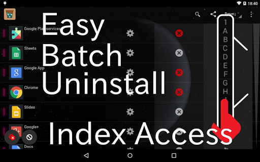 Android application Material Batch Uninstaller screenshort