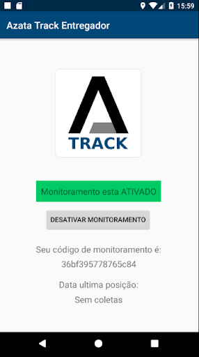 Android application Azata Track Entregadores screenshort