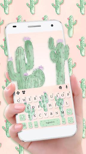 Android application Cute Cartoon Cactus Theme screenshort