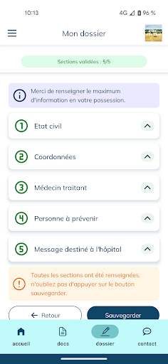 digihosp PATIENT Screen 3