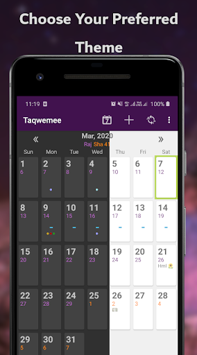 Android application Hijri Calendar - Taqwemee screenshort