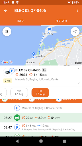 POWERNAV Screen 3