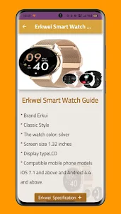 Erkwei Smart Watch Guide