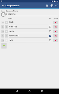 צילום מסך של aWallet Cloud Password Manager