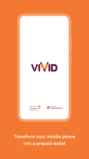 Android application VIVID e-Wallet screenshort