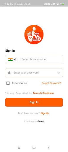 efoodoo, food delivery app Screen 2