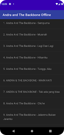 Andra and The Backbone Offline Screen 2
