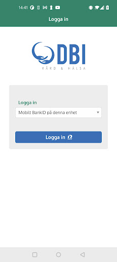 Android application DBI Vård & Hälsa screenshort