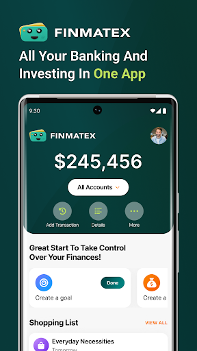 Android application Finmatex: Budgeting & savings screenshort