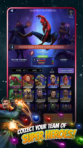 لعبة MARVEL Puzzle Quest: Hero RPG apk مهكر1