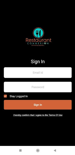 Restaurant Connexion Seller Screen 2