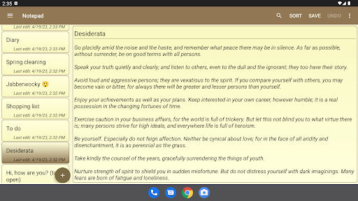 Notepad - simple notes screenshot