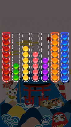 Ball Sort - カラーボールソートパズルゲームのおすすめ画像1