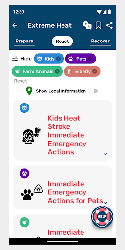 HazAdapt Screen 3