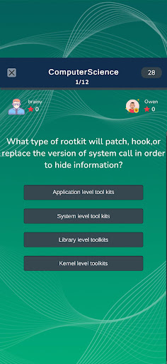 Computer Science Test Quiz Screen 3