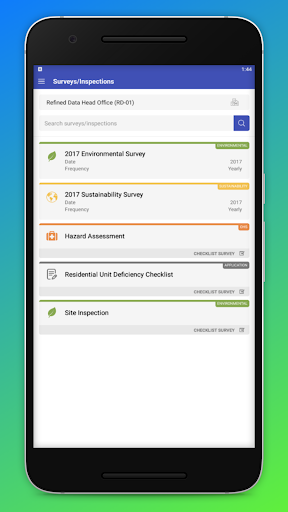 Android application RefinedData™ screenshort