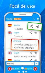 Imágen 3 Español - Ingles. Traductor IA android