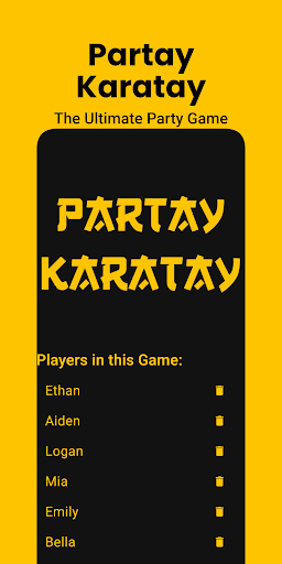 Android application Partay Karatay screenshort