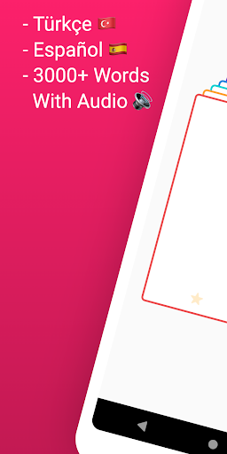 Android application Practice Spanish Turkish Words screenshort