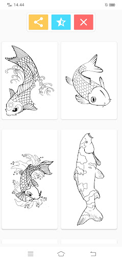 Fish Koi Coloring Book Game