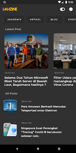 Android application Himatif Imazine screenshort