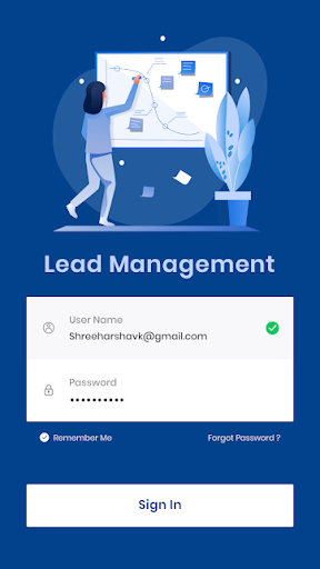Android application TECHACRM screenshort