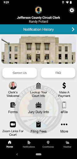 Android application Jefferson Co. Circuit Clerk IL screenshort