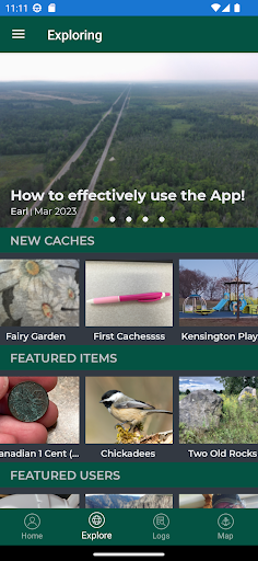 Adventure Cache Screen 3