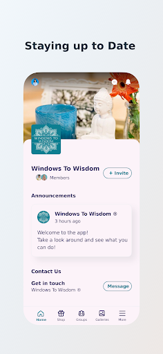 Screenshot of Windows To Wisdom