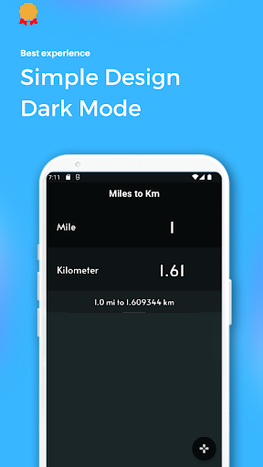 Miles to Km Converter Screen 3