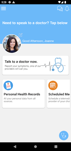 Android application HealthTrac Remote Care screenshort
