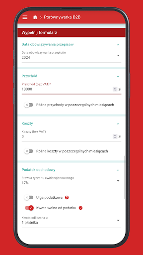 Kalkulator finansowy Screen 3
