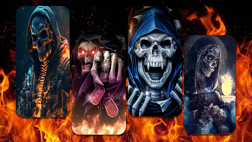 Android application Scary Skull Wallpaper screenshort