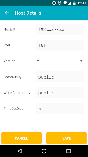 Screenshot of SNMP MIB Browser