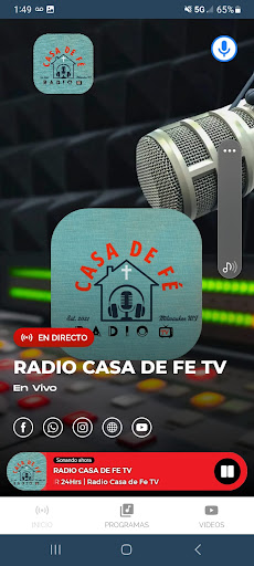 Radio Casa de Fe TV Screen 2