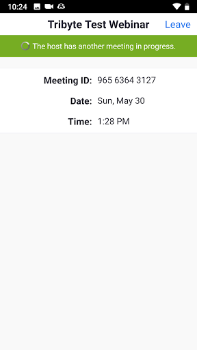 Tribyte Meeting Client Screen 3